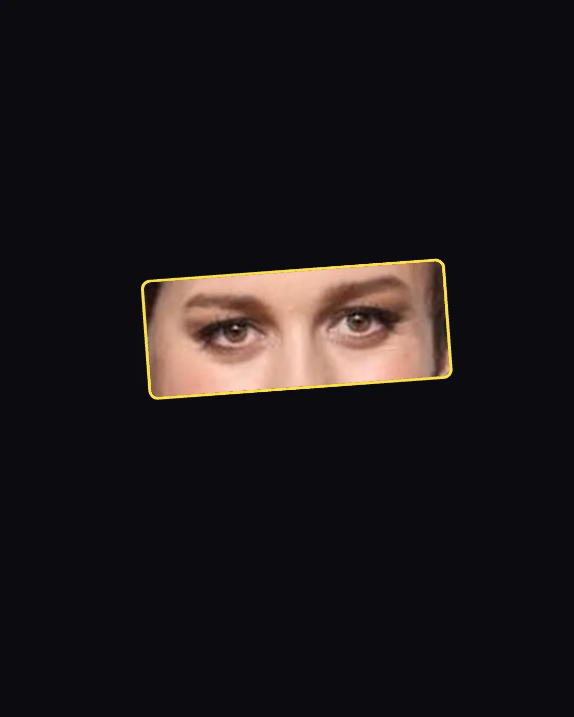 Close crop of a famous face