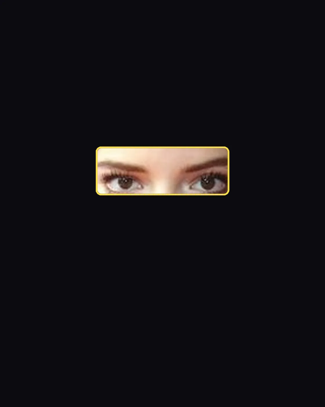 Close crop of a famous person’s eyes